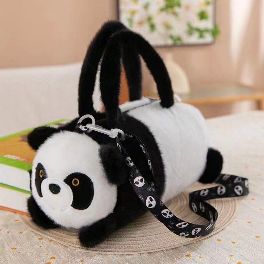 Soft Capybara Bucket Bag Korean Style Cartoon Animal Handbag Gift Panda Crossbody Bag  Work