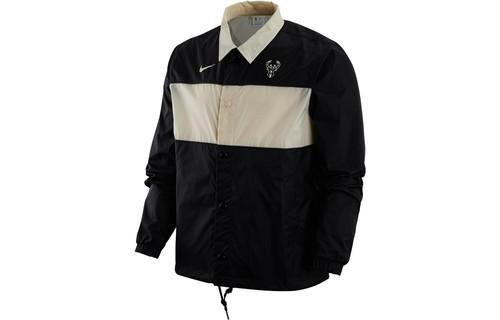 Nike NBA Logo Print Colorblock Collar Jacket DR2339-010 L чёрный