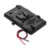 Back Pack Plate Adapter with D Tap Output for V Mount V Lock Battery Plate for DSLR Camera Camcorder Video Light