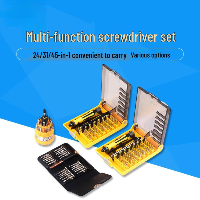Magnetic Multi-Functional Screwdriver Set: 12/24/31/45/115-in-1 Bit Holder for DIY Electronic Disassembly