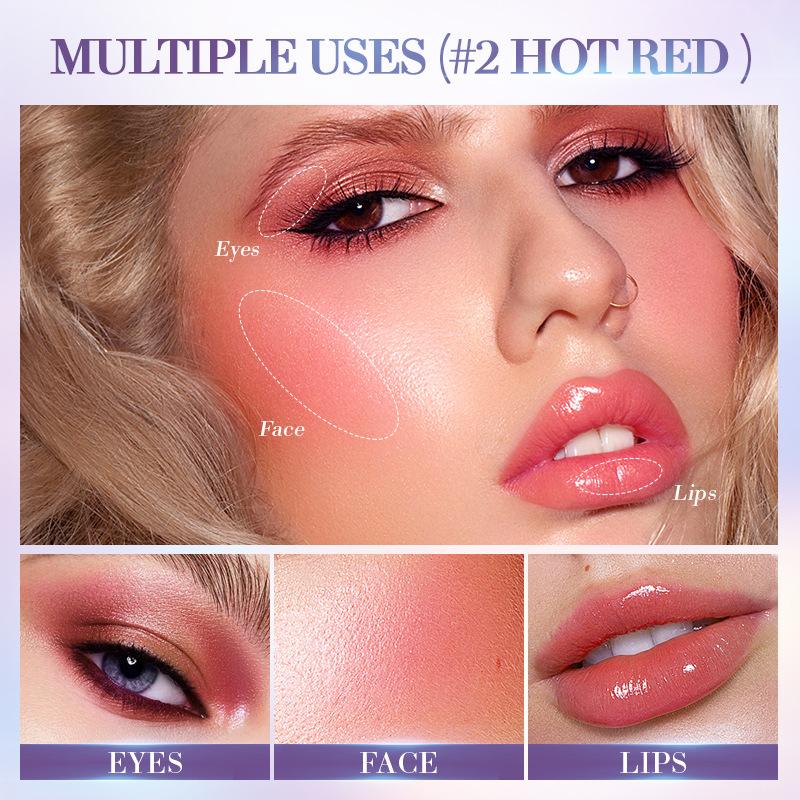 Blush 20g Natural Matte Overflow Color Blush Stick Red Orange Pink Red Skin Care Products