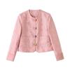 Women's Retro Jacquard Jacket - Short, Age-Reducing, National Style, Spring/Autumn 2025 (B2809)