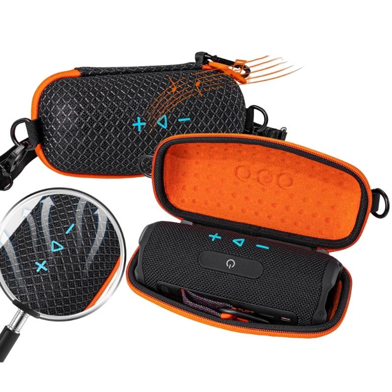 Přenosný EVA kryt pro Bluetooth reproduktory Flip 7 s dvojitými zipy, přístup, venkovní dobrodružství, přepravní taška