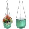 2PCS Hanging Flower Pots Self-Watering Soil Culture Garden Flower Pots Vase Nordic Style Plant Pot Home Decoration