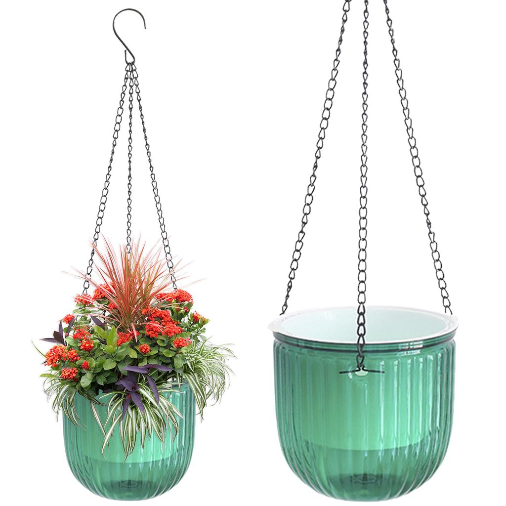 2PCS Hanging Flower Pots Self-Watering Soil Culture Garden Flower Pots Vase Nordic Style Plant Pot Home Decoration