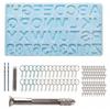 DIY Epoxy Resin Crystal Letter Silicone Set for Key Pendant Crafting