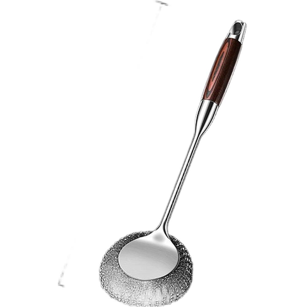 Replaceable Brush Head Steel Pot Scrubber Long Handle Scrubber A-304