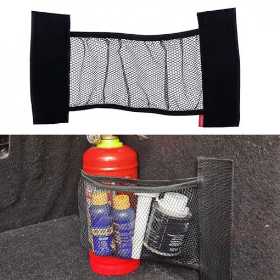 Car Trunk Organizer Fixing Belt Elastic Net Storage Mesh Bag Tapes Accessories