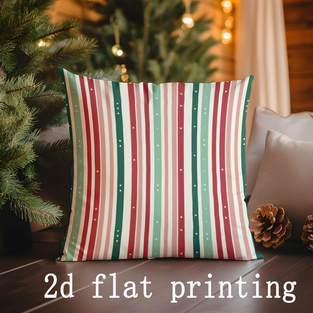 

Home Decor Christmas Patterns Printed Pillow Covers Pattern Cushion Cover Suitable for Sofa Bedroom Car Pillow Cover 40x40cm