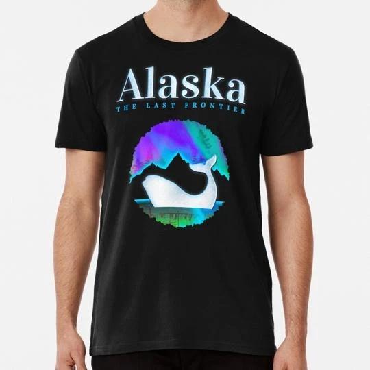 Alaska Orca Whale Northern Lights Size S to 5XL Made in the USA T shirt 3XL