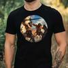 T-Shirt Men Barbarian Fight Motif Cotton Size XS To 5XL