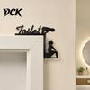 Home Decor Accents Funny Bathroom Door Sign, Thinking Room Metal Wall Art with Humorous Quotes, Self-Adhesive Office Plaque Toilet Sign for Restroom,