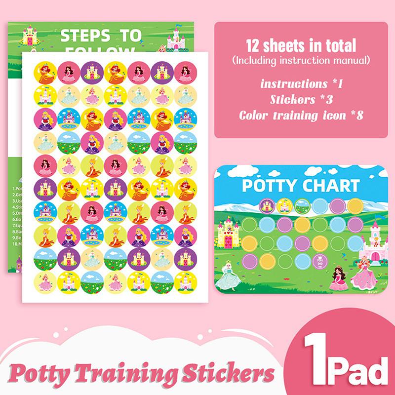 Reward Stickers Toilet Habits Potty Training Sticker Chart Matching Wall Hang Montessori Early Education For Kids Gifts