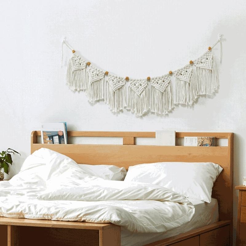 Handwovens Macrames Tapestry Wall Hanging Tapestry For Bedroom Ambiances Hanging Pendants Decoration Present for Family