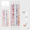 Dual-Ended Nail Art Dotting Pen & Wax Pencil Set - 5 Pieces