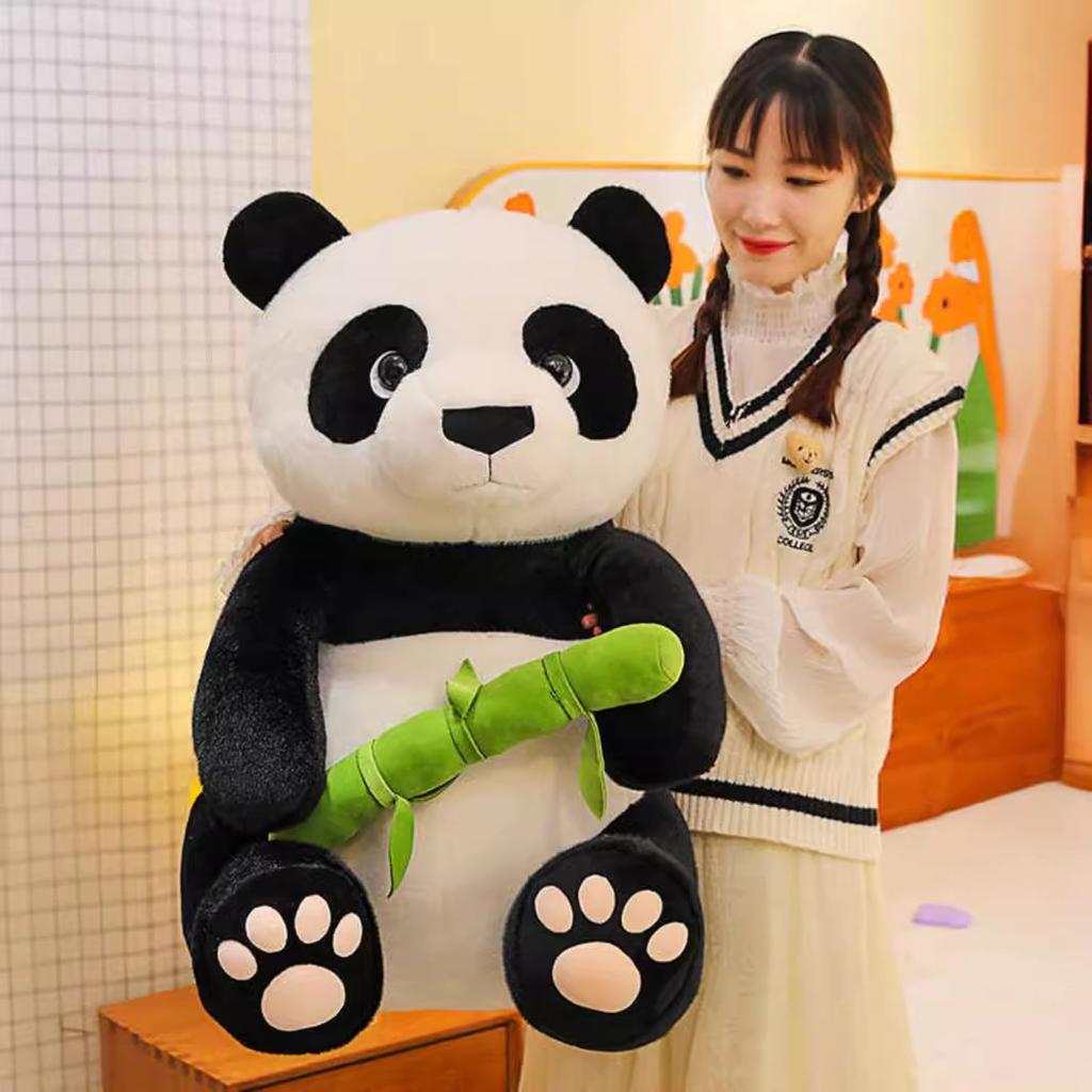 New Giant Panda Hugs Bamboo Plush Toy Dolls To Give Gifts To Boyfriend and Girlfriend Bestie Chengdu Souvenirs