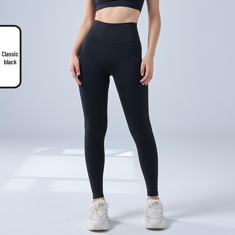 

Бесшовные брюки для йоги с высокой талией: Peach Lift, Женская обтягивающая спортивная одежда L (suggested under 140 lbs)