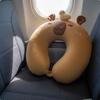 Capybara Neck Pillow Portable and Lightweight UShaped Travel Soft Cushion Material