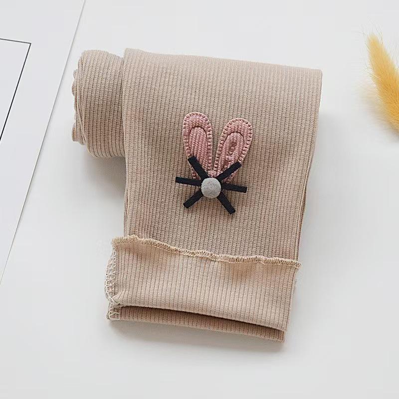 

2024 Spring & Autumn Korean Style Slim-Fit Leggings for Girls: Small & Medium Sizes, Nine-Point Length 90 cm