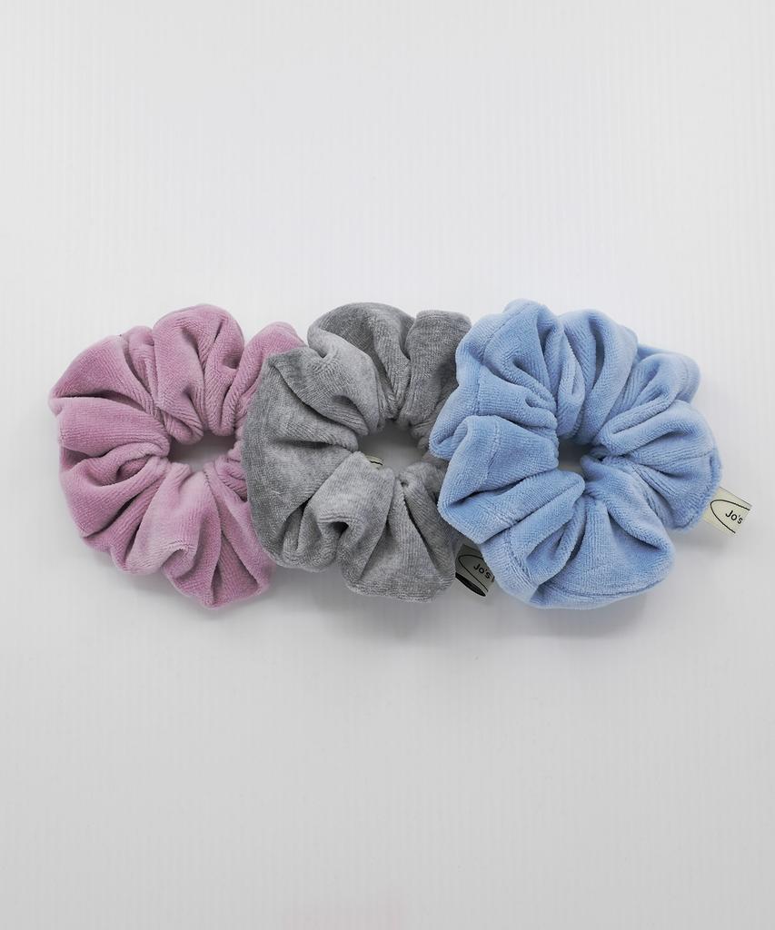 Jo'S Lounge Velvet Mini Doughnut Scrunchie (Set Of 3)
