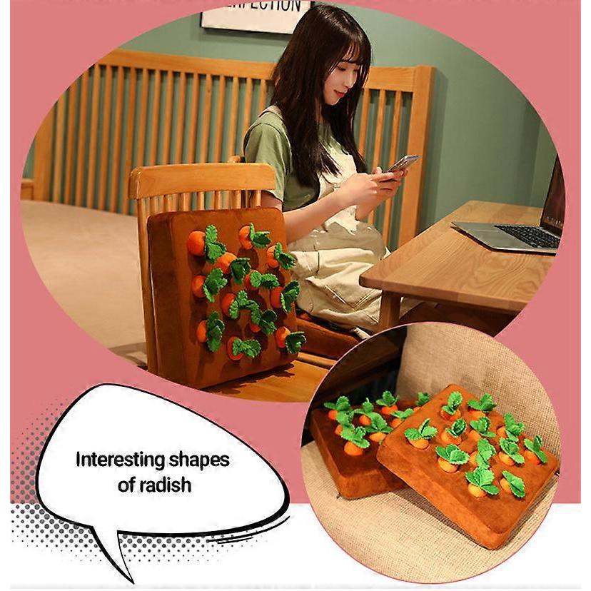 Interactive Dog Toys,Carrot Snuffle Mat for Dogs Plush Puzzle Toys 2 in 1 Nosework Feed Games for Pet Stress Relief
