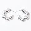 European and American Jewelry New High-end Gold Fashion Personality Exaggerated Stud Earrings Creative Circle Earrings Set