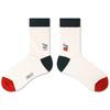 SNOOZY Fruit Juice Embroidered Socks (Beige Green)