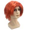 Helles Orange-Rot Kurzer Bob Schnitt Perücke Flauschig Geschichtet Schräger Pony Natürlicher Glanz Mode Täglich synthetische Perücke