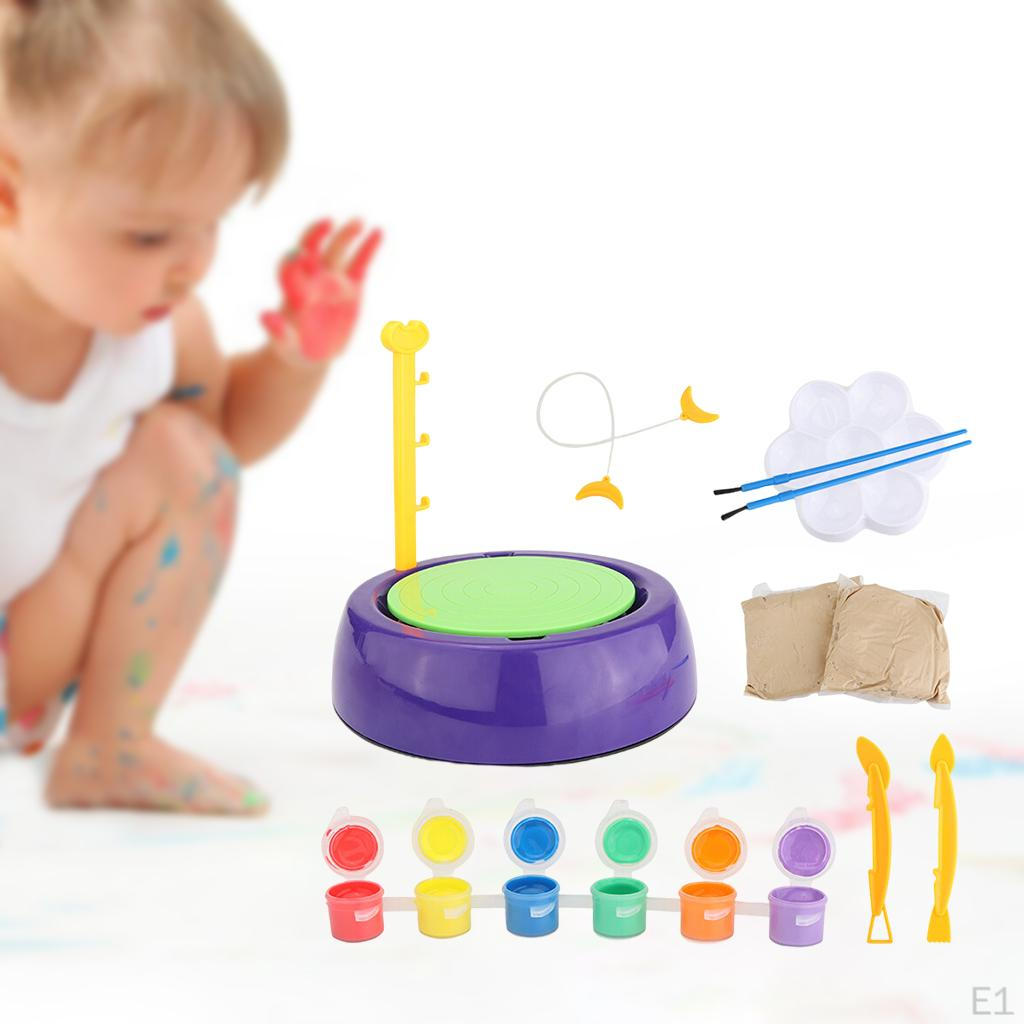 Clay Pottery Kit for Boys Girls Air Dry Modeling Kits Set Educational Toy Child