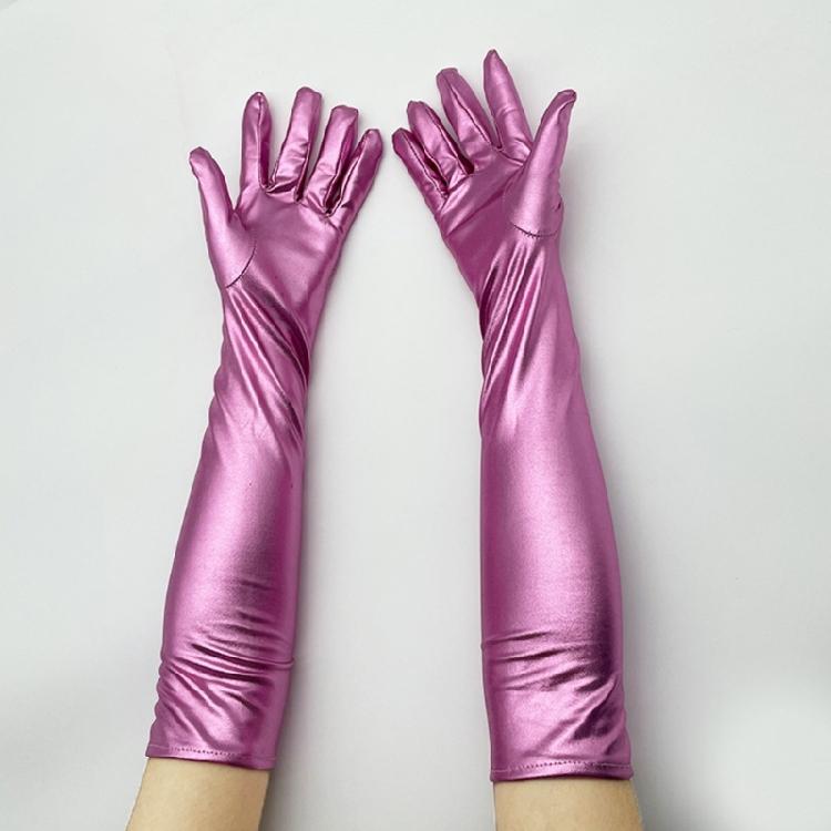 Long Punk Gloves Long Faux Leather Gloves Women Pole Dance Gloves Dance Gloves