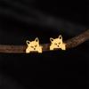 Japanese Small Cat Stud Earrings for Women – Cute Korean Style Animal Accessories