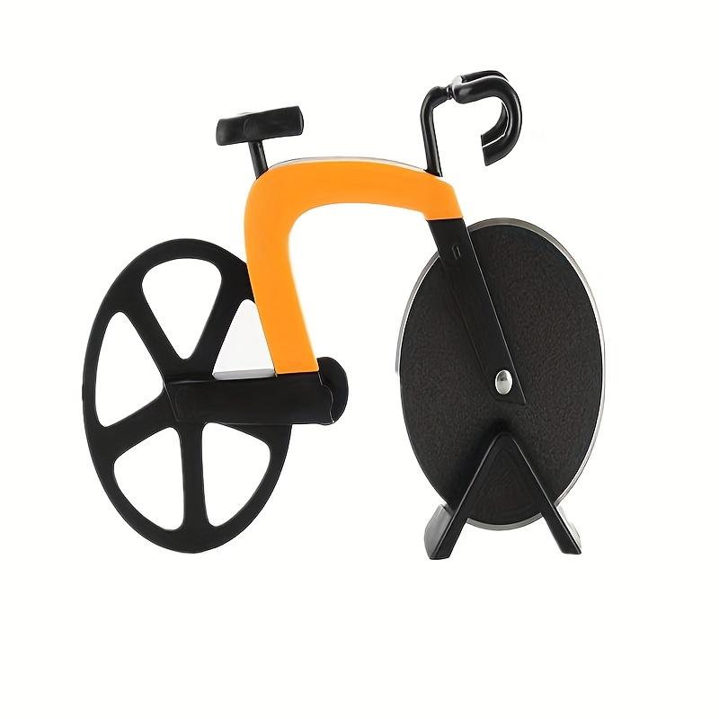 Creative Bicycle Shaped Pizza Cutter with Dual Stainless Steel Wheels , Ideal for Even Slices, Perfect for Parties and Gatherings, Pizza Serving Tool