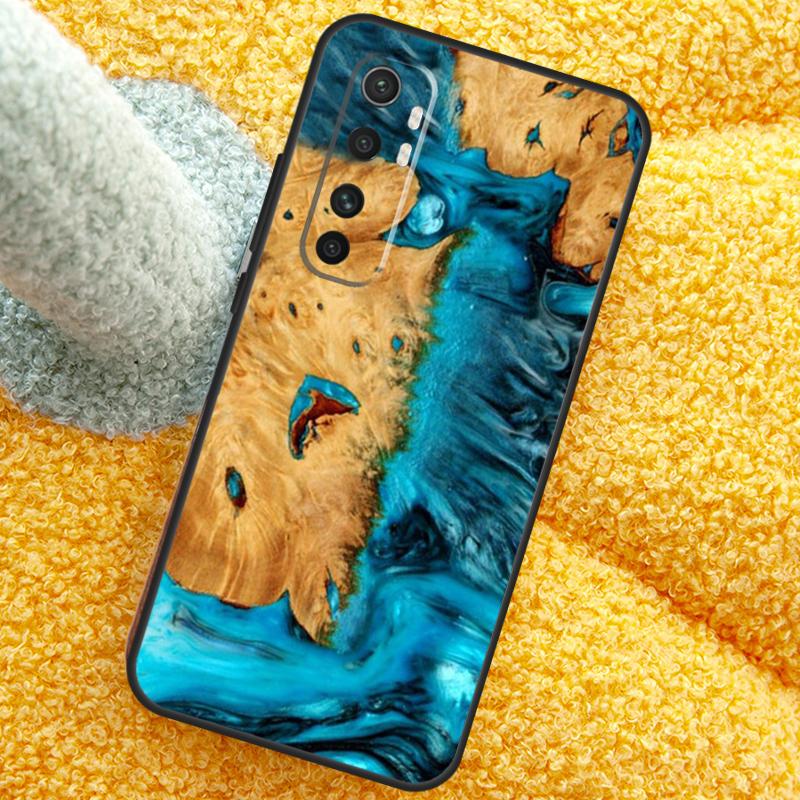 Hybrid Wood Resin Case For Xiaomi 15 14 Ultra 13T 14T 15T 17 Pro Max Cover For POCO X7 F8 Pro X3 X5 X6 F5 F6 F7