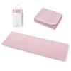 MIVIOS Yoga 4mm for and Highly with Storage Powder Pink Mat, Thick, Pilates, Training, Stretching, Exercise, Space-Saving, Foldable, Lightweight,