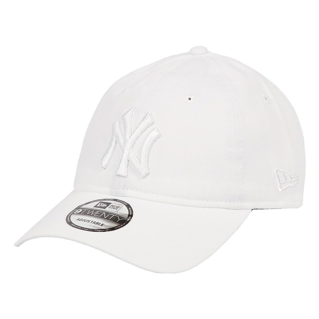 

[New Era] Кепка 9TWENTY MLB Высшая лига бейсбола Мужская Женская Низкая Кепка Логотип Бренда Шляпа Бейсбол Унисекс Гольф NEWERA Нью-Йорк Янкиз Essential Полностью Белая