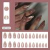 Cat Eye Aufklebenägel Glitzer Mandel Acryl Falsche Nägel Wiederverwendbare Aufklebenägel für DIY Nail Art Maniküre Dekorationen