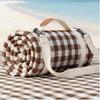 Waterproof Beach Blanket Picnic Outdoor Camp Mat Towel Family Trip Essentials Summer Vacation Travel Accessories Lake Day Gear Gift Supplies Item