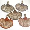 Bohemian Decorative Handmade Fan Colorful Hand Braided Fan Durable Hand-woven Straw Fan  Outdoor