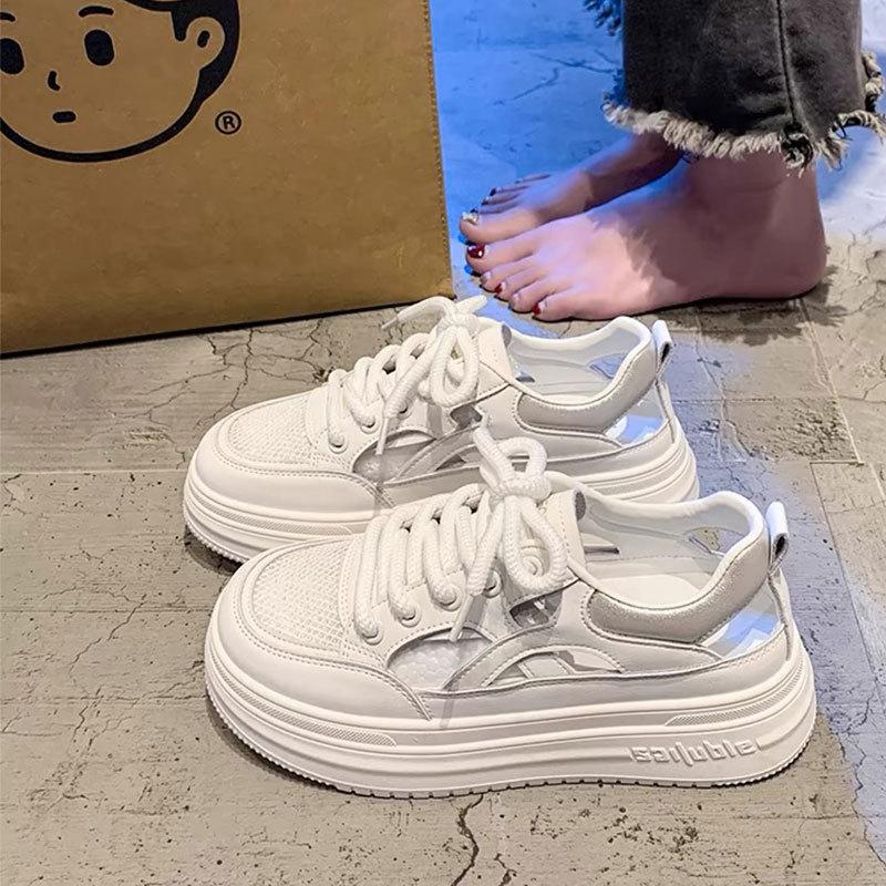 Versatile casual bag head hollow sports sandals  summer new muffin thick bottom thin breathable