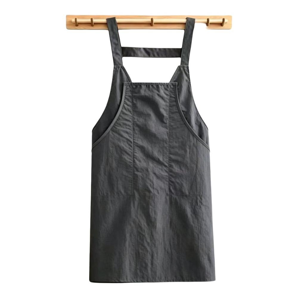 Breathable Kitchen Apron Stain Resistant Vest-Style Apron Waterproof Apron Work Use