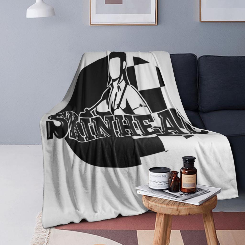 Skinhead Ska Girl  Blankets Soft Warm Flannel Throw Blanket Bedding for Bed Living room Picnic Travel Home Couch