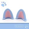 Soft ABS Bear Ear Helmet Decorations 1 Pair Adorable Appearance Easy to Install for Outdoor Riding Sports Helmets