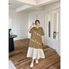DIMANAF 2026 Plus Size New Floral Dress Summer Women Shirt Dress Loose Beach Casual Long Dresses O-Neck