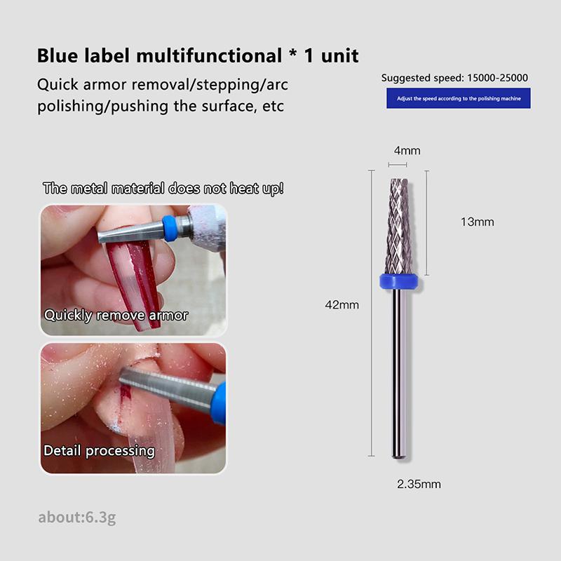 Tungsten Steel Carbide Barrel Nail Drill Bit 3/32" High Quality Rotary Milling Cutter Manicure Bits Drill Accessories Nail Tool