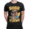 BOBR KURWA Funny Epic Beaver Meme Hawaii Funny Graphic 100 Cotton TShirt Bobr Kurwa Tees Tops For Unisex