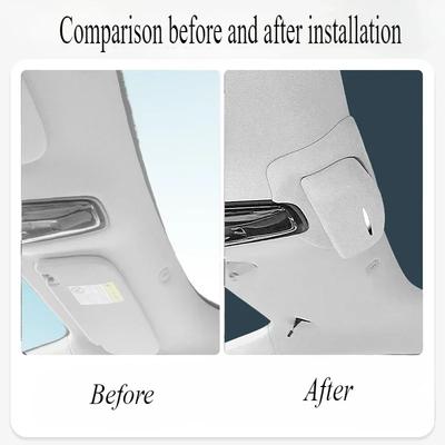 For MG IM6 Car Glasses Case Flip Fur Sunglasses Protection Scratch-proof Storage Clip Box Car Interior Modification Accessories
