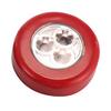 Cabinet Cupboard Closet 3LED Round Lamp Camping Tent Car Trunk Touch Night Light