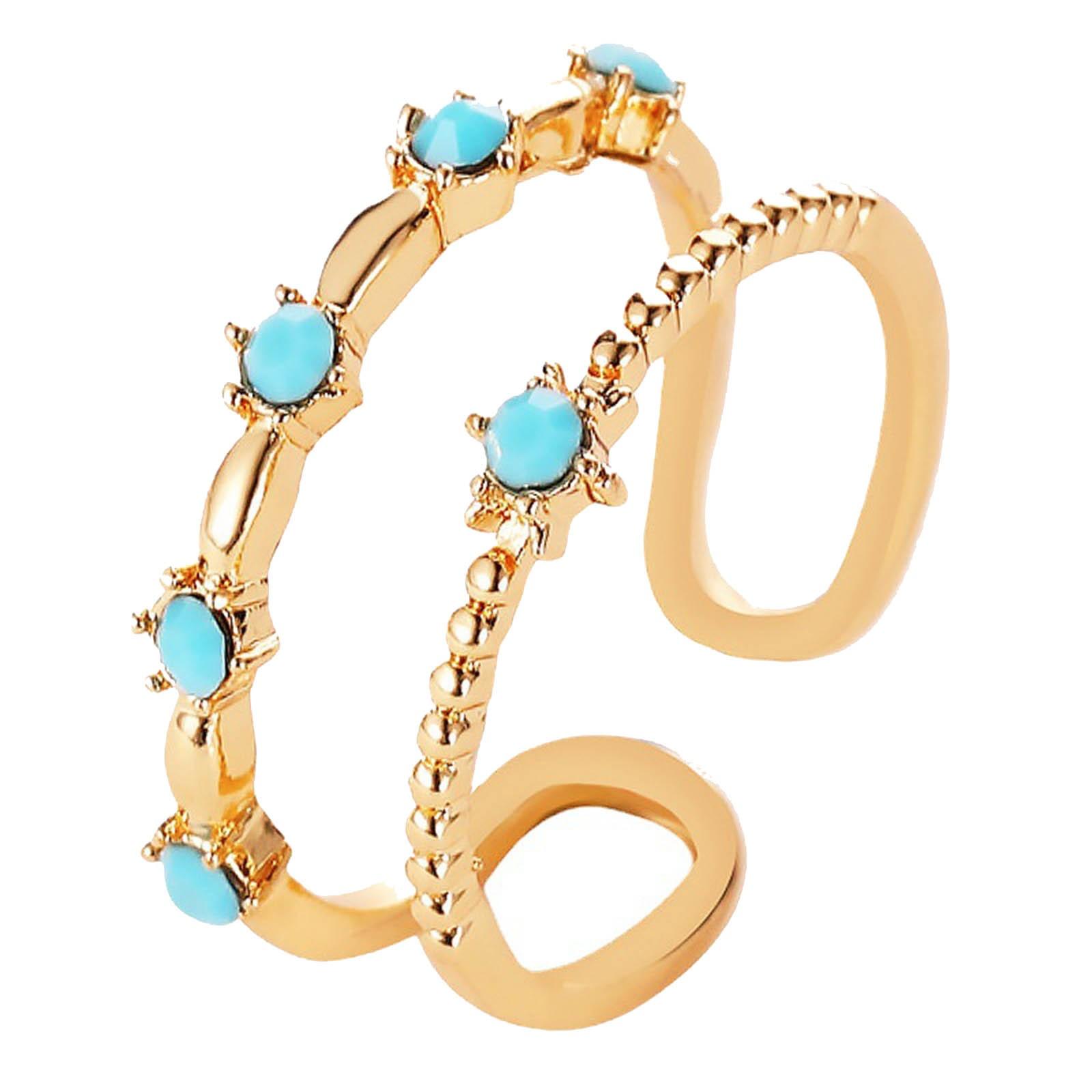 

Кольцо с бриллиантами, регулируемое, женское, индивидуальное, U-образное, на указательный палец