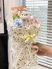 Chenille Puppy Doll Bouquet: Cute Handmade Gift for Best Friends, Girls' Birthdays.