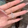 Chinese-style White Jade Gourd Necklace for Women, Light Luxury Niche Design, Clavicle Chain Pendant, Trendy Gift for Girlfriends